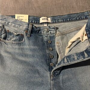 Agolde Riley High Rise Women Jeans - Light Blue